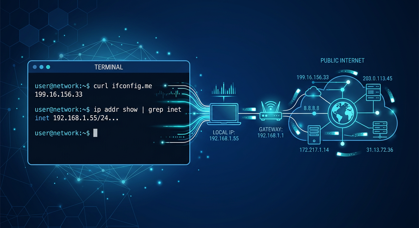 如何在命令行中查找您的IP地址？